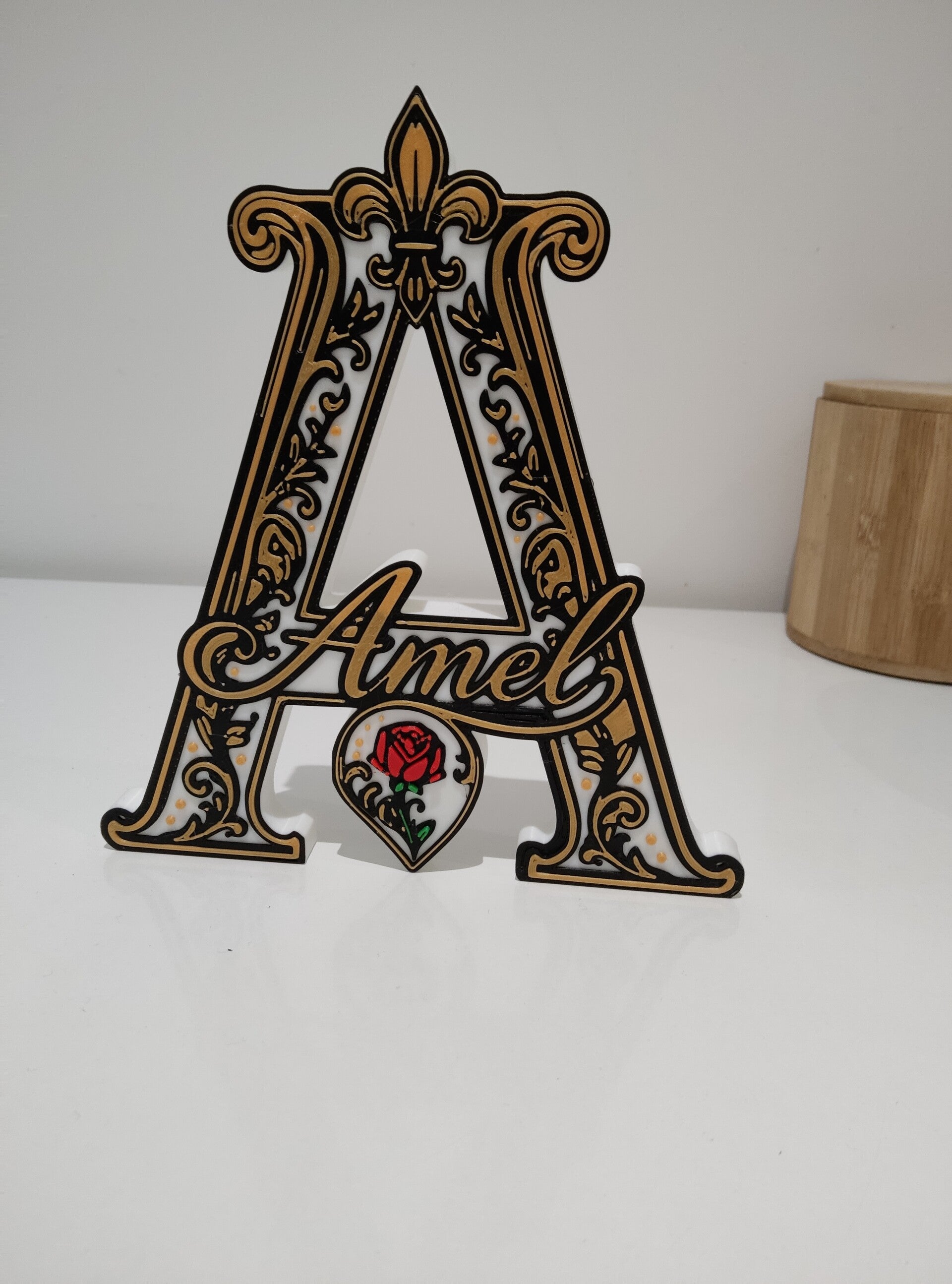 Lettre décorative personnalisée