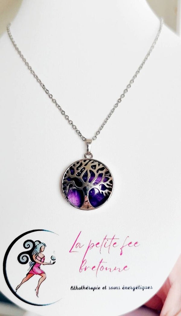 Améthyste et arbre de vie