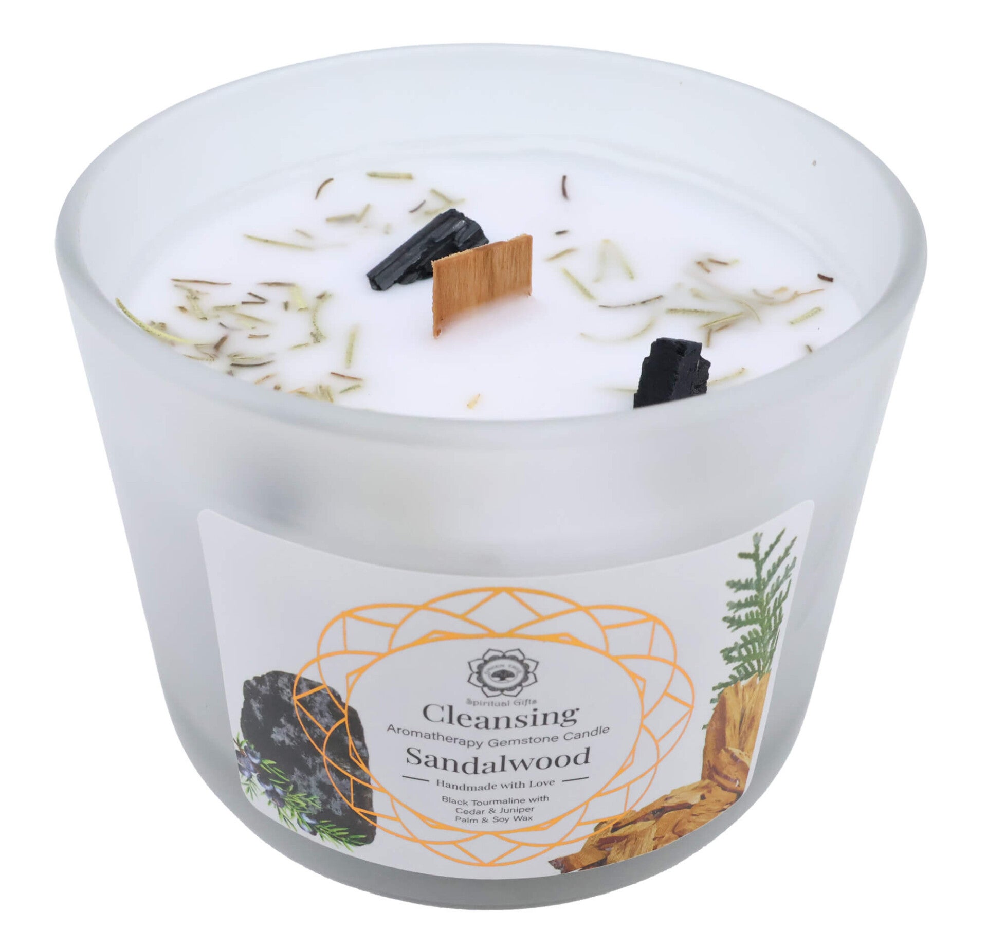 Bougie Nettoyage : bois de Santal et tourmaline noire