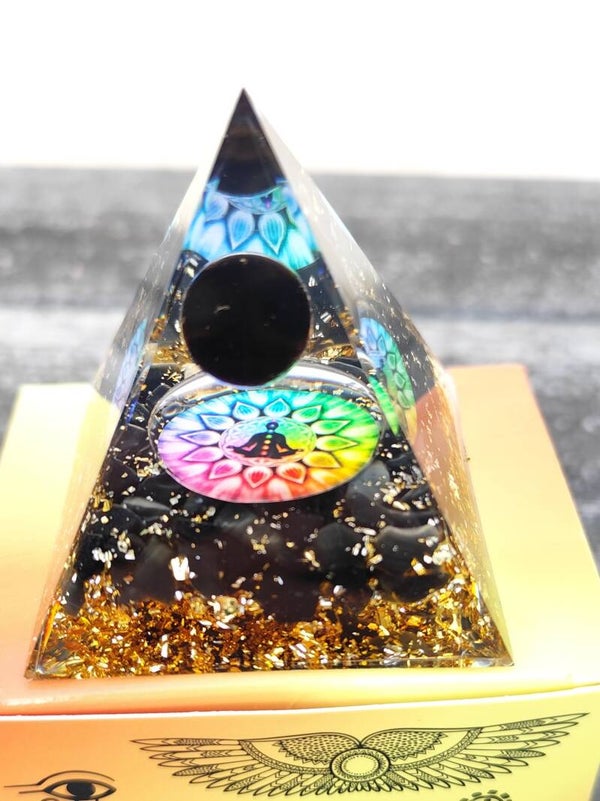Orgonite : obsidienne noire et méditation