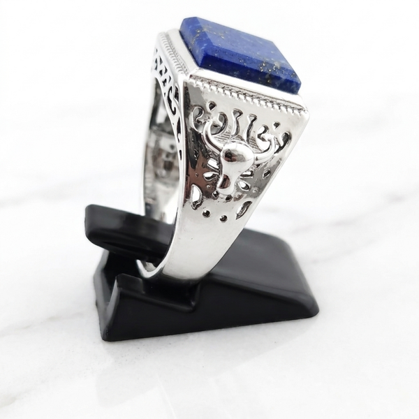 Bague chevalière – Lapis-Lazuli