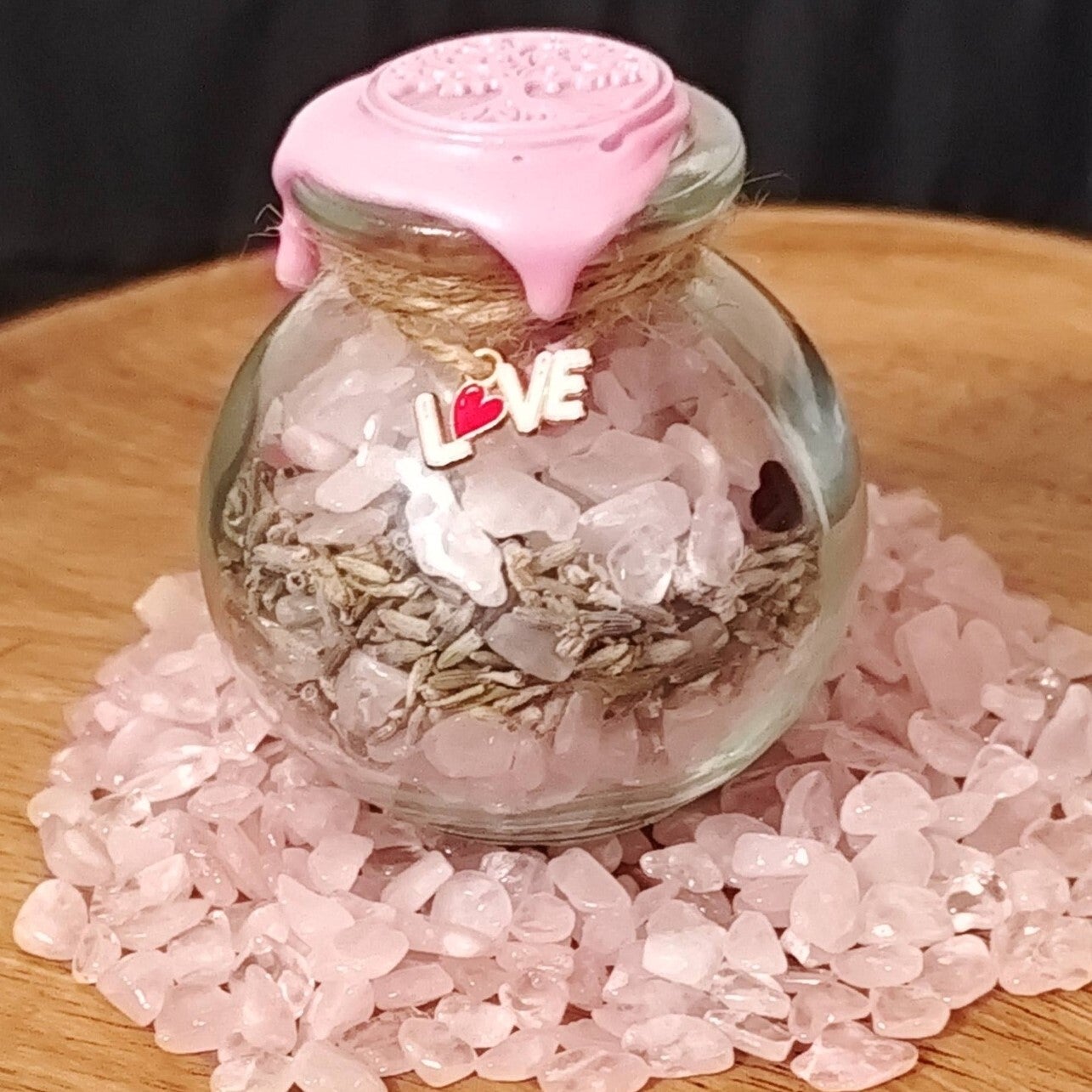 Fiole d’amour  (création artisanale)