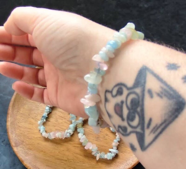 Bracelet baroque en béryl