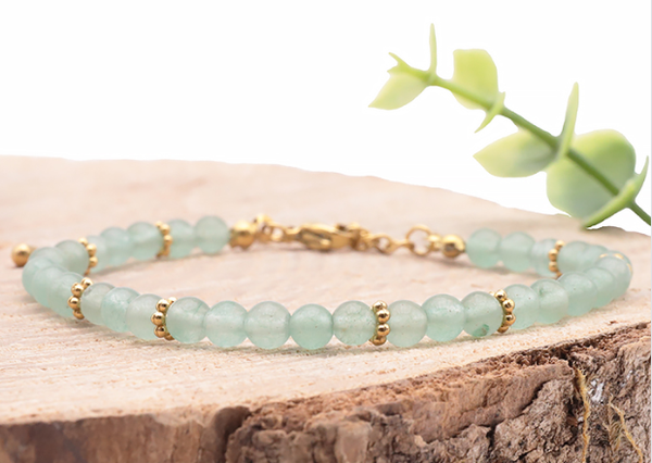 Bracelet aventurine verte - Chance et abondance -