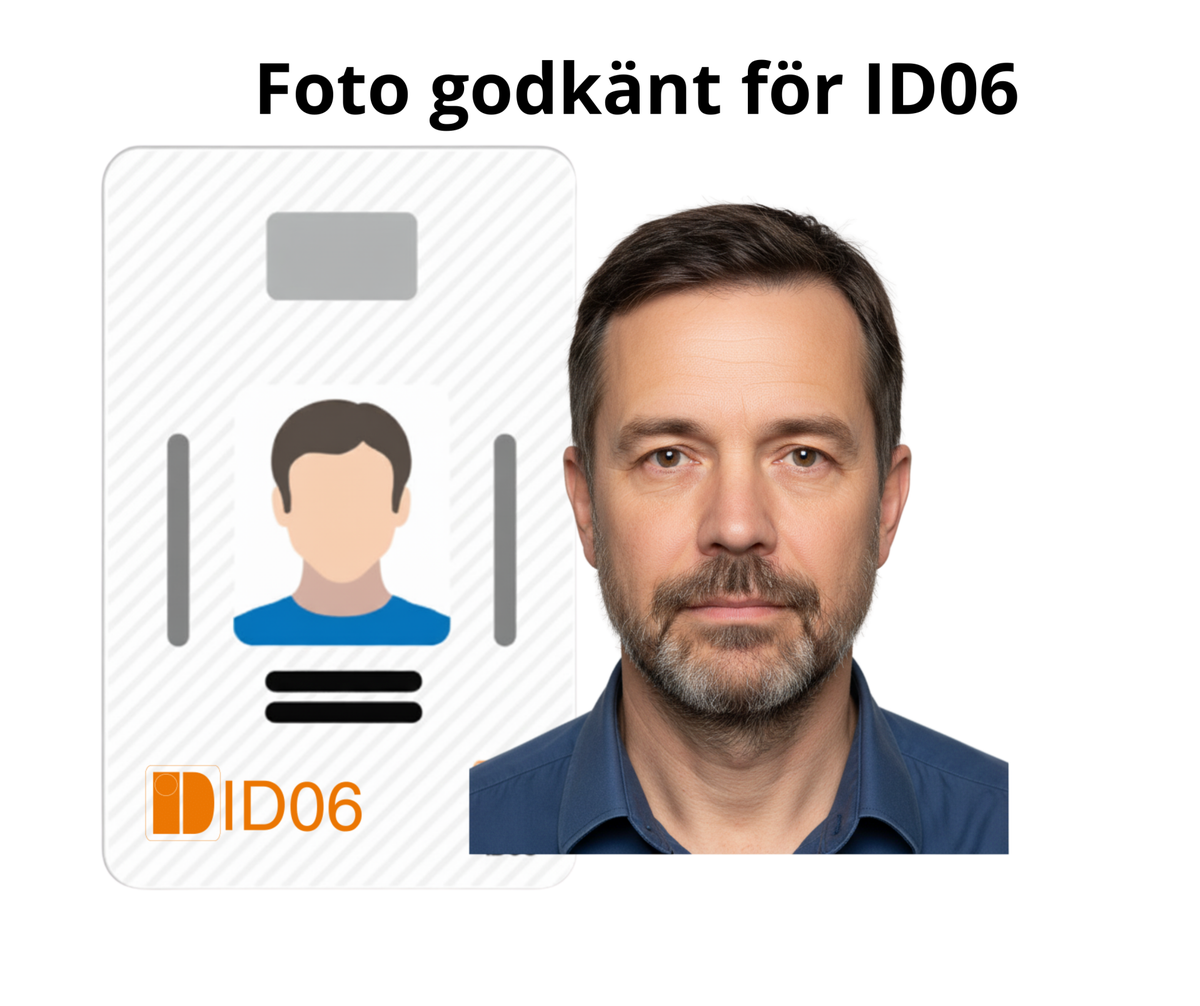 Ta foto för ID06 med mobiltelefonen