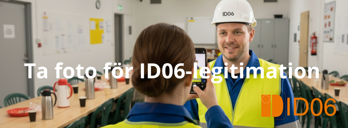 Ta foto för ID06 med mobiltelefonen