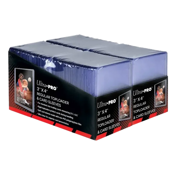 Ultra Pro - 3" x 4" Regular Toploaders (200) + Soft Sleeves (200)