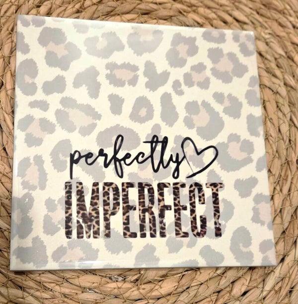 Tegeltje panter print perfectly  inperfect
