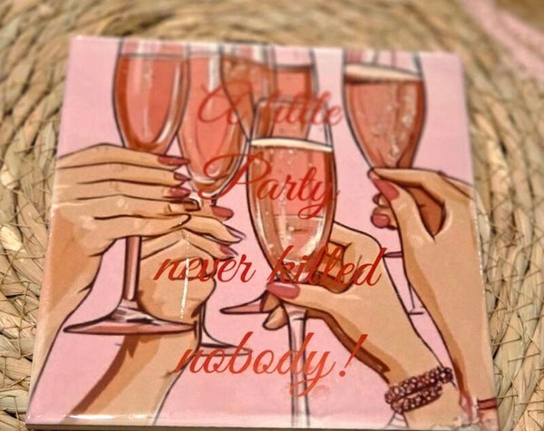 A little party tegel 15x15cm