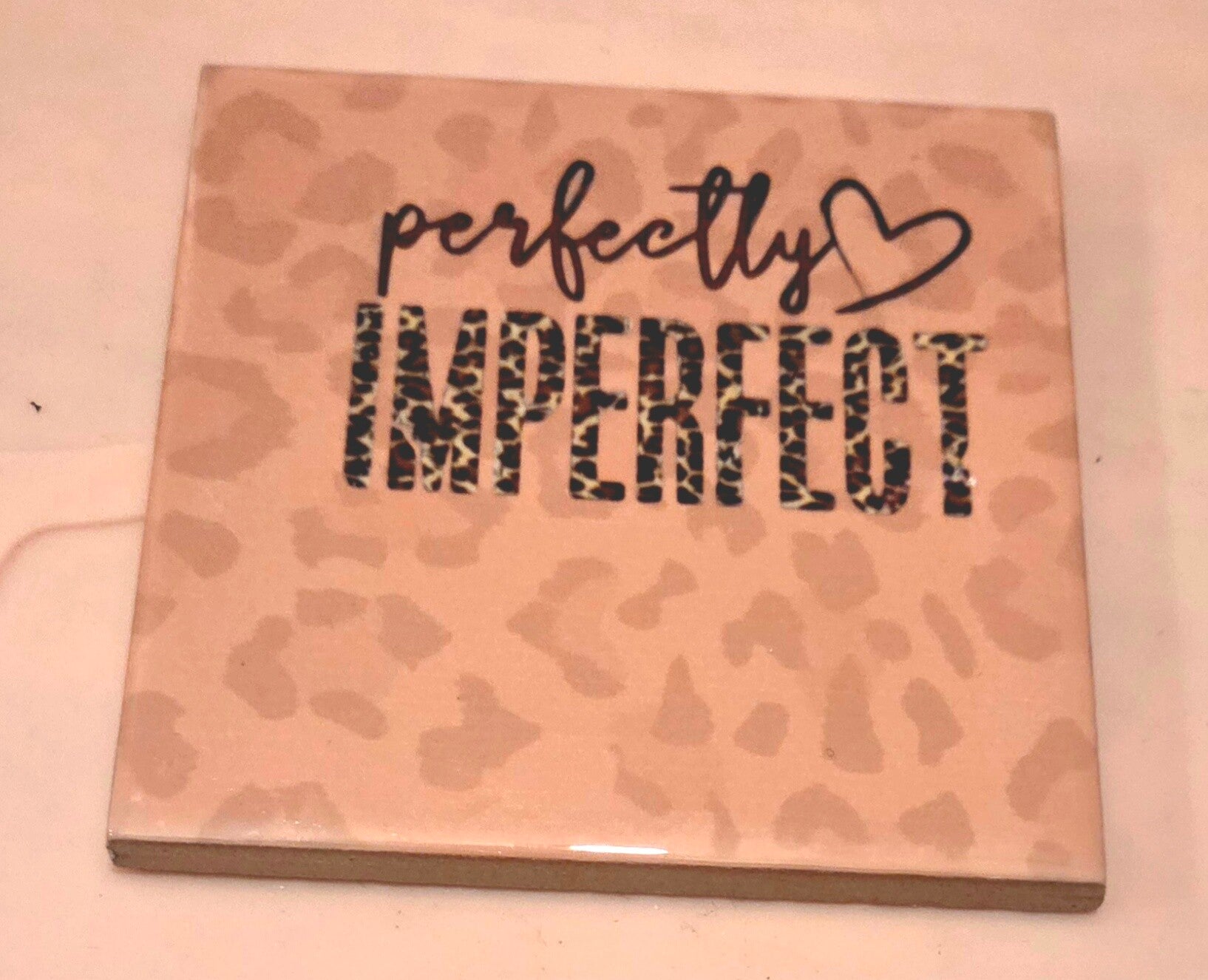 Tegeltje panter print perfectly  inperfect