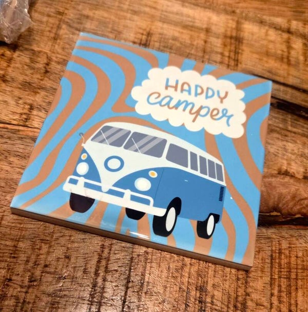 Happy camper tegeltje