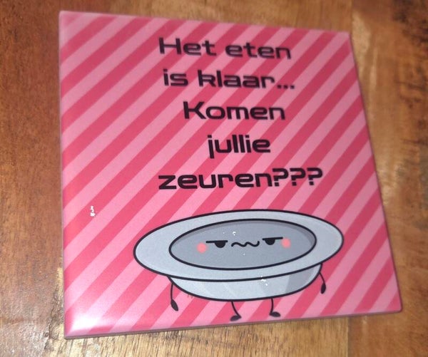 Tegeltje zeuren eten