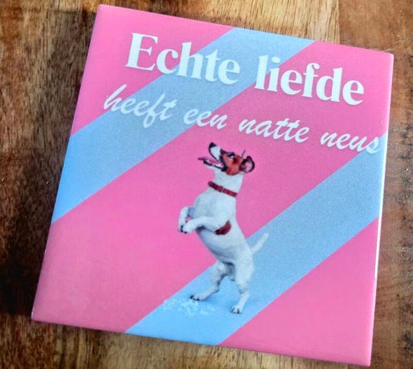 Tegeltje jack Russel liefde
