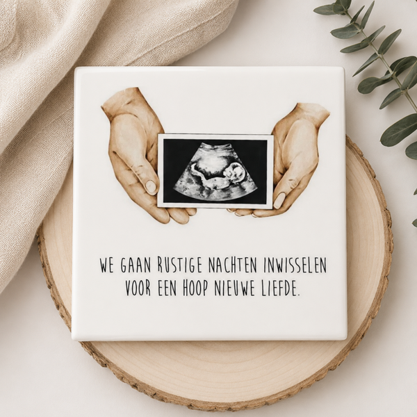 Tegeltje met echo foto