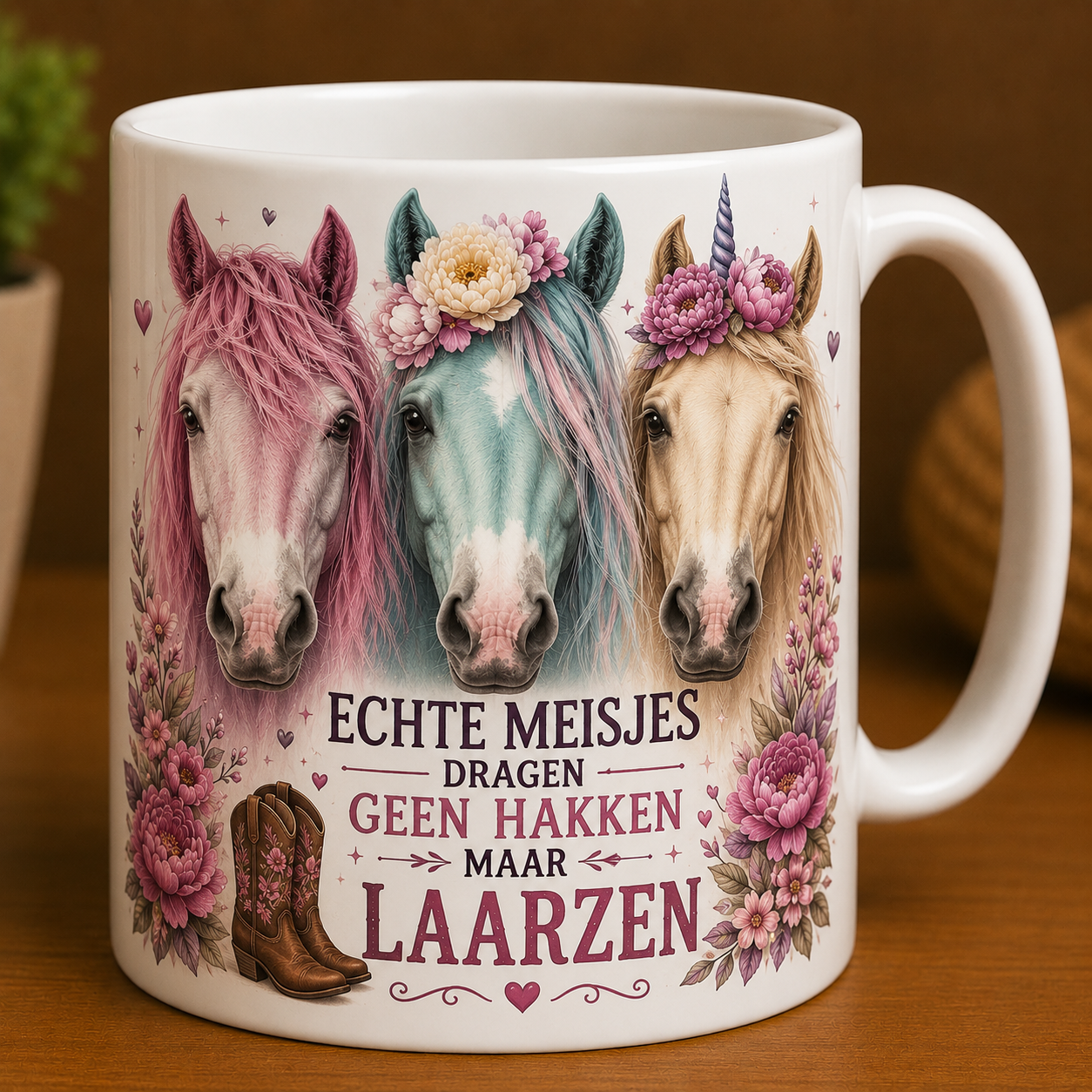 Mok paard echte meisjes