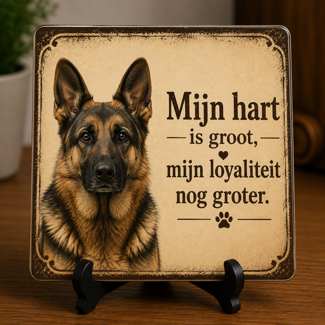 Tegeltje herdershond