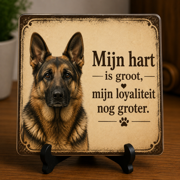 Tegeltje herdershond