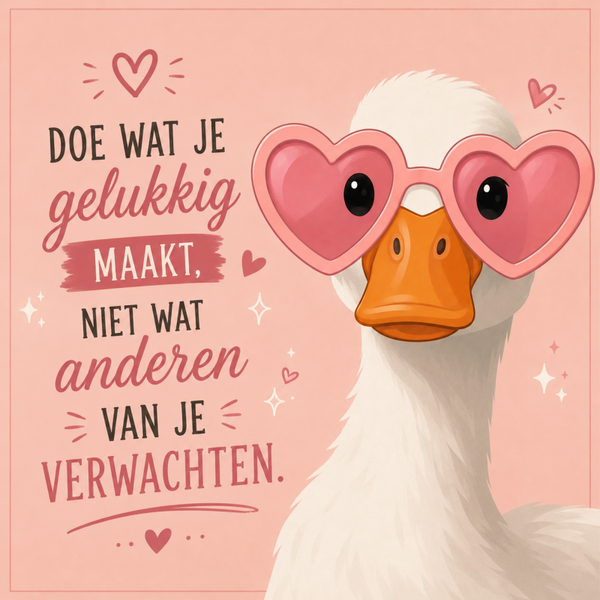 Tegeltje doe wat je gelukkig maakt