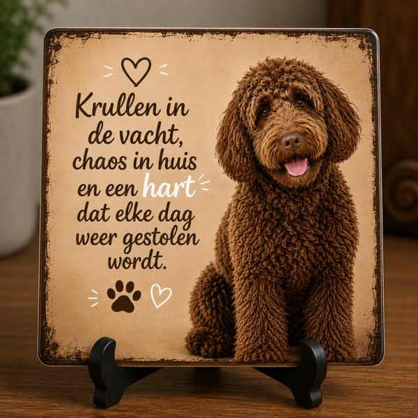 Tegeltje labradoedel bruin