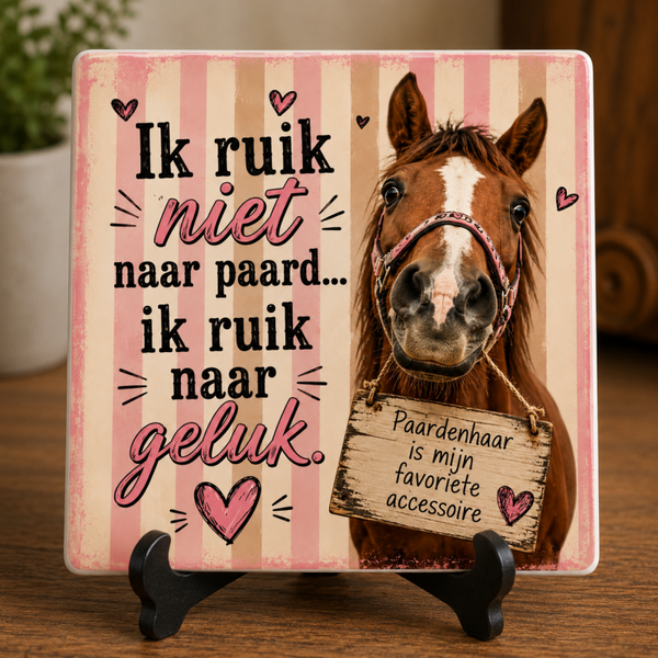 Tegeltje ik ruik niet naar paard