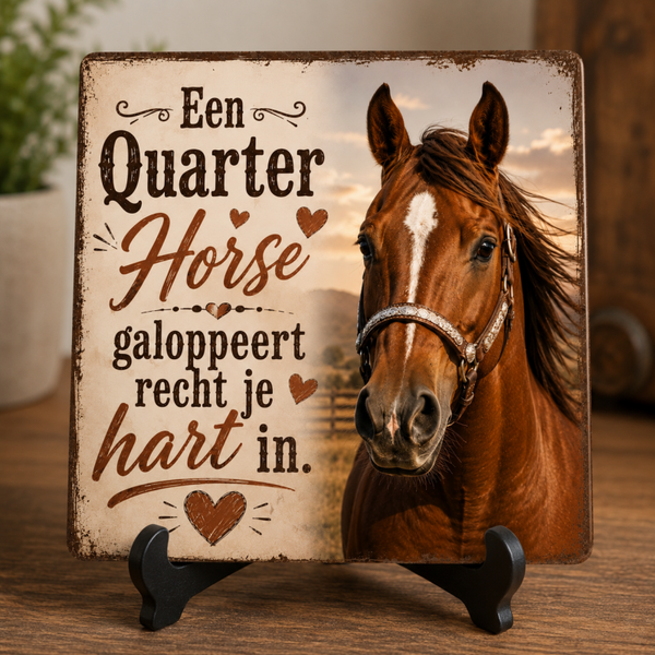 Tegeltje quarter  horse
