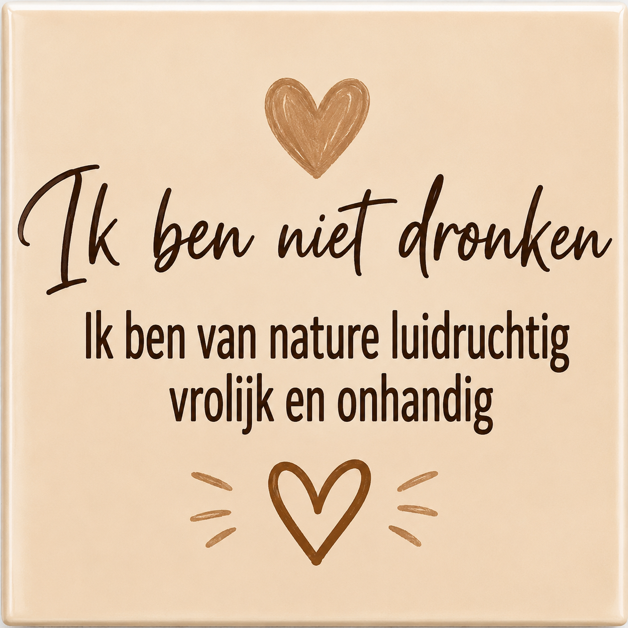 Tegeltje niet dronken