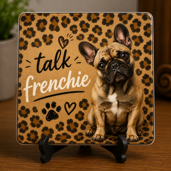 Tegeltje talk frenchie  bulldog