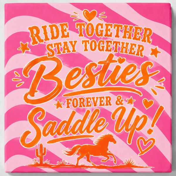 Tegeltje besties paarden