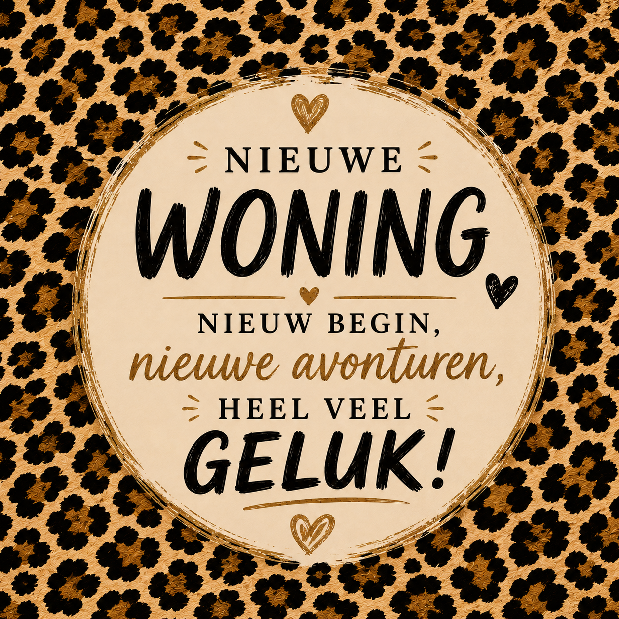 Tegeltje nieuwe woning