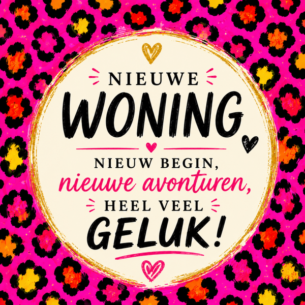 Tegeltje Nieuwe woning kleur