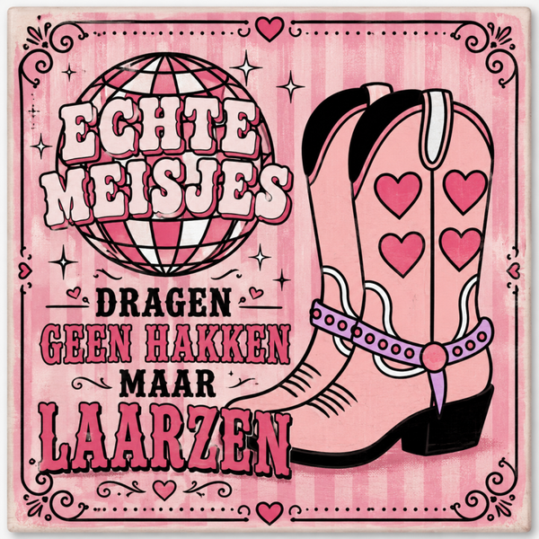 Tegel echte meisjes