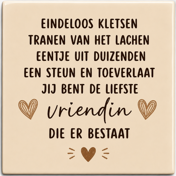 Tegeltje vriendin