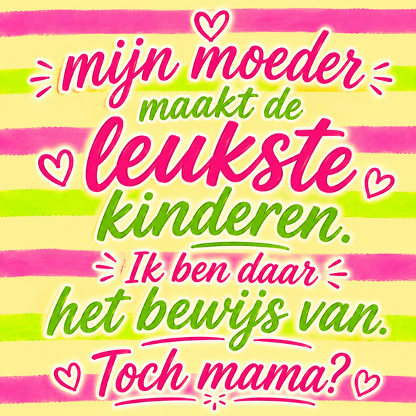 Tegeltje mijn moeder