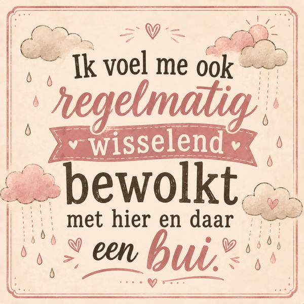 Tegeltje bewolkt