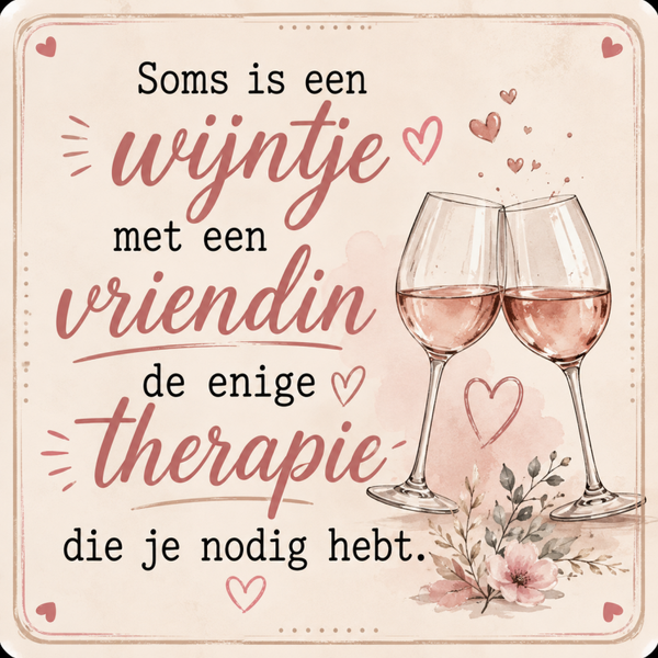 Tegeltje wijntje