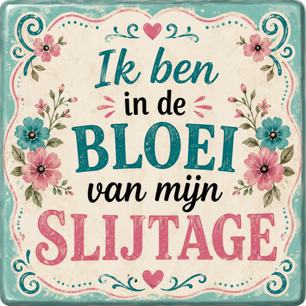 Tegel bloei van mijn slijtage
