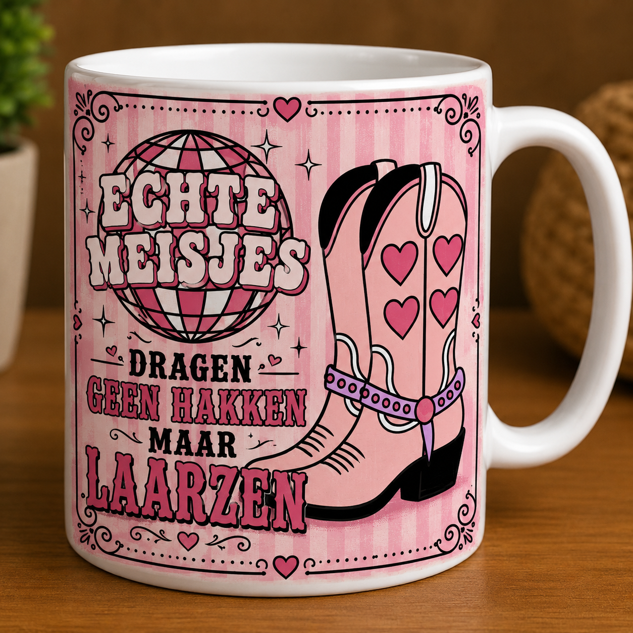 Mok Echte meisjes dragen geen hakken
