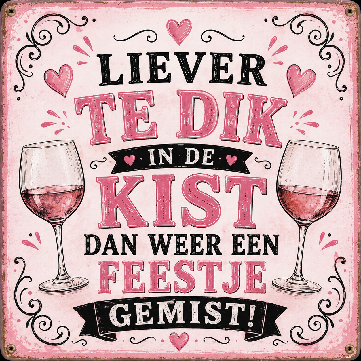 Tegeltje te dik in de kist