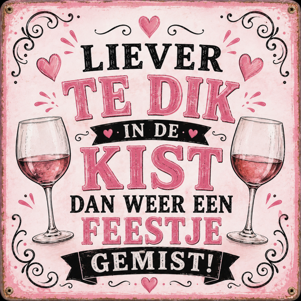 Tegeltje te dik in de kist