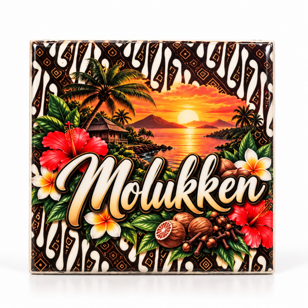 Tegeltje molukken batik 2