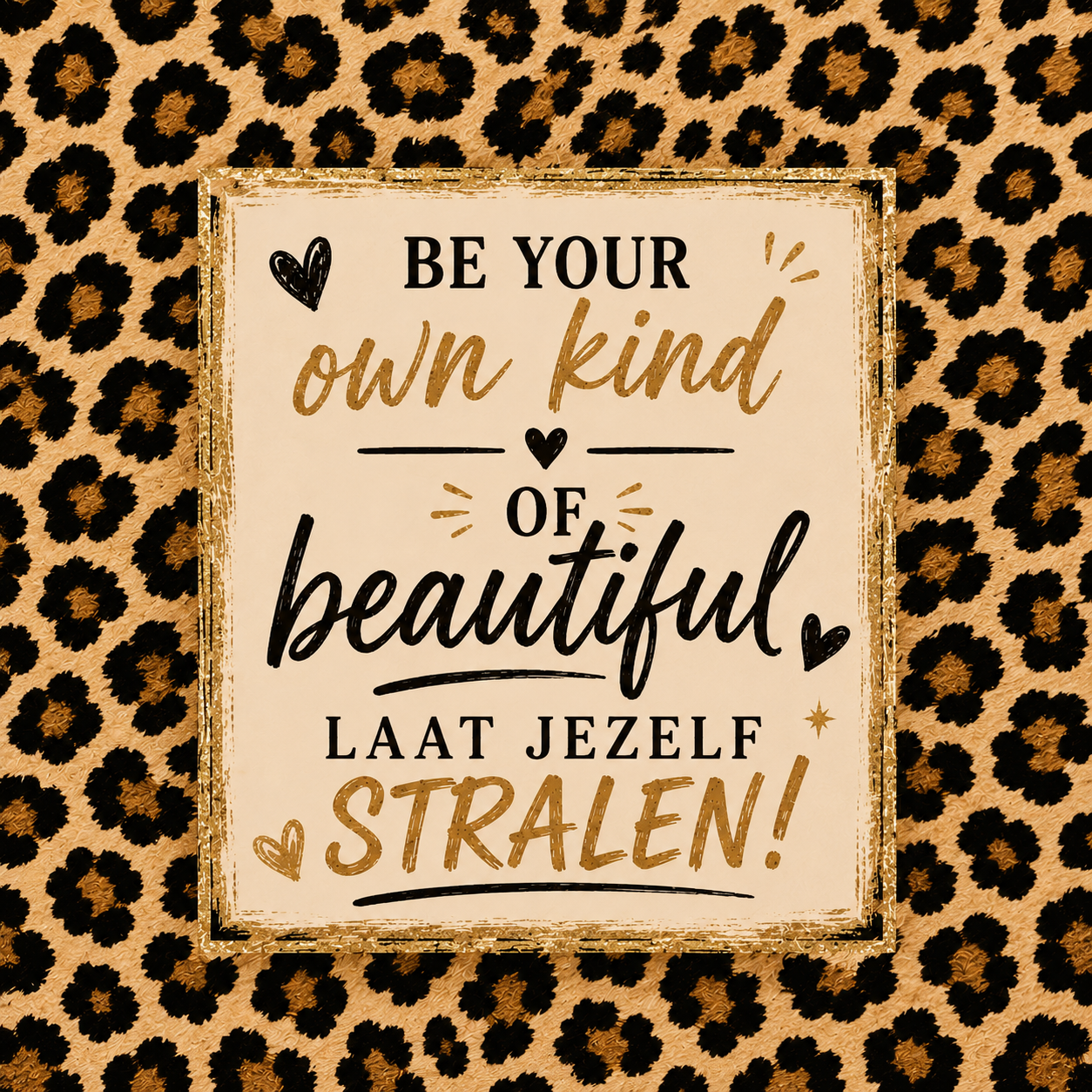 Tegeltje be your own kind