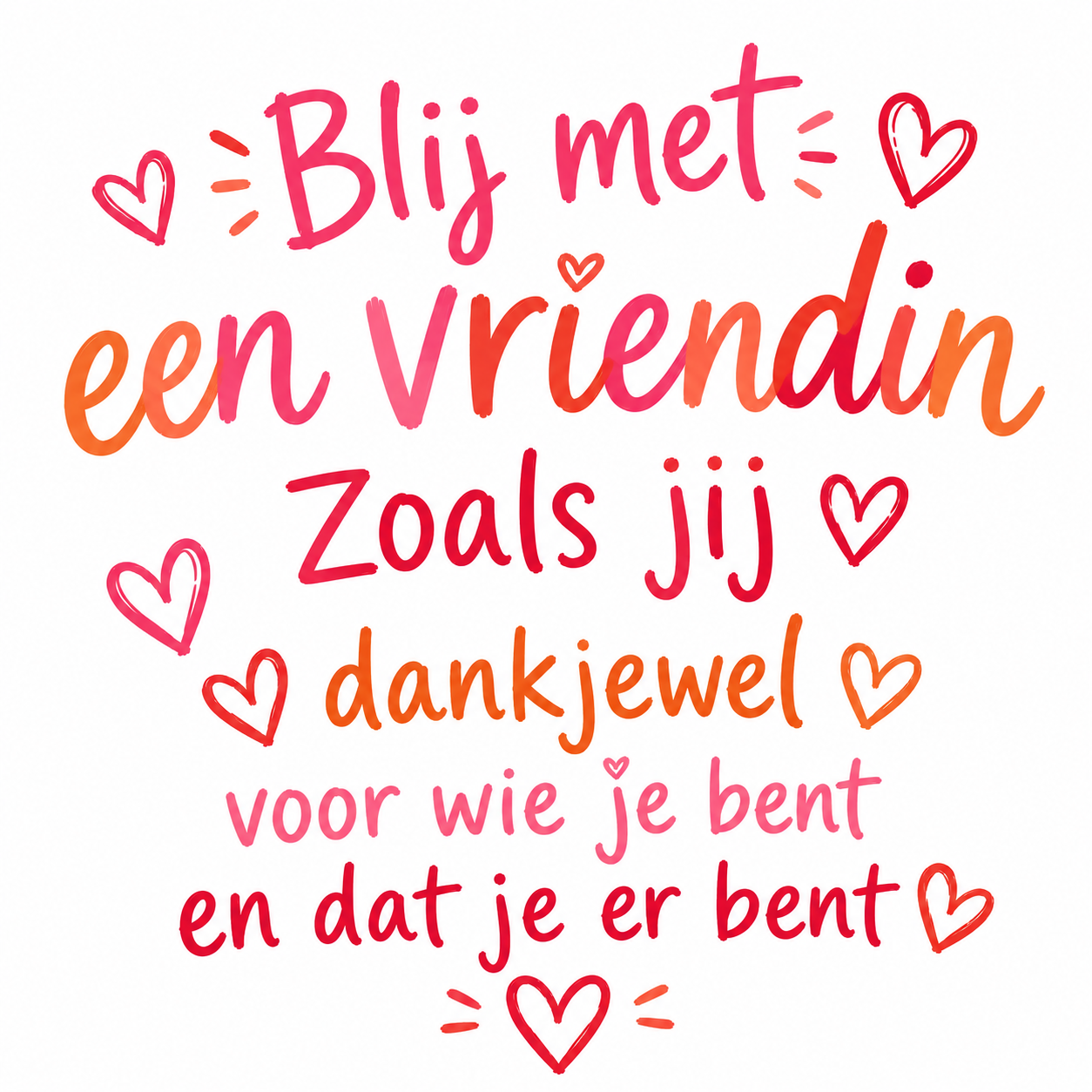 Tegeltje vriendin