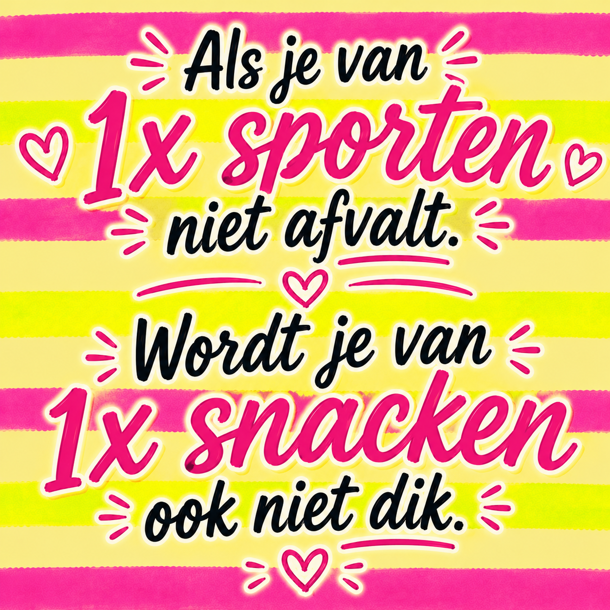 Tegeltje dieet snack