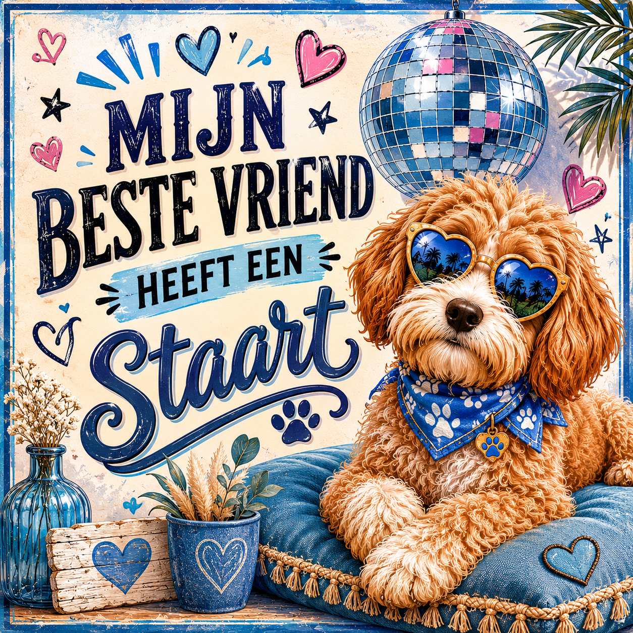 Tegeltje hond beste vriens