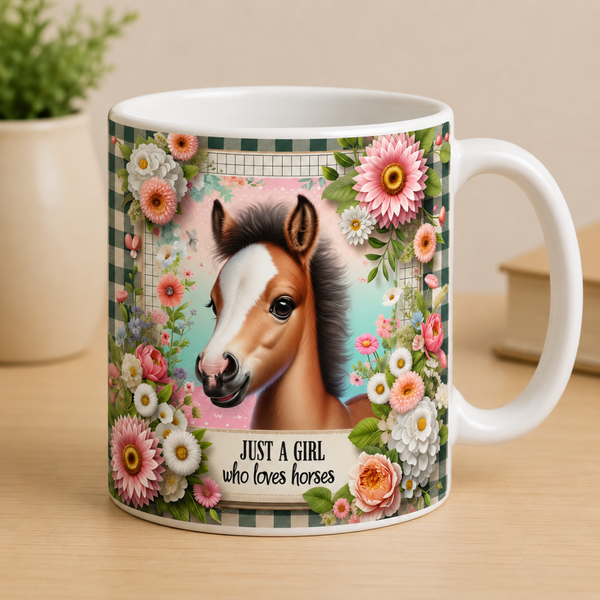Mok horse girl veulem