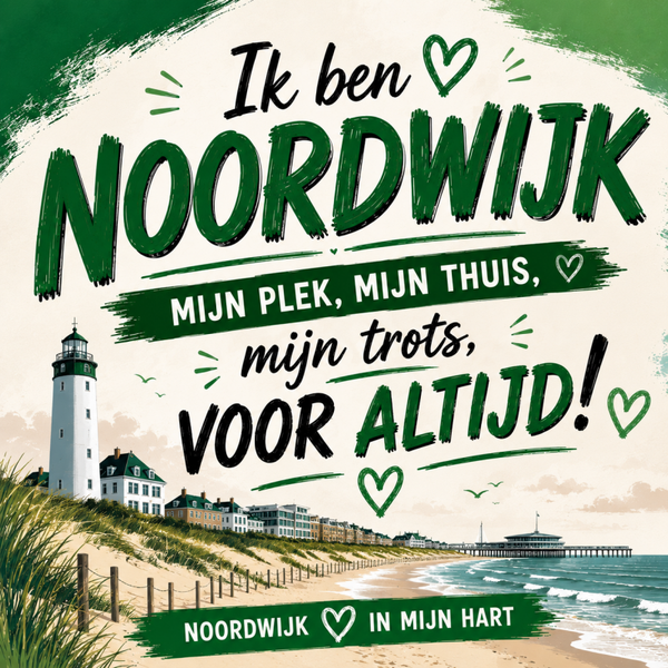 Tegeltje tekst Noordwijk