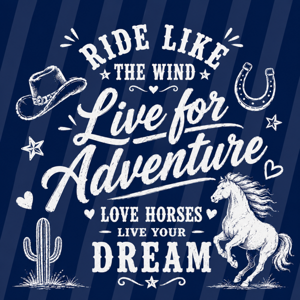 Tegeltje donkerblauw western