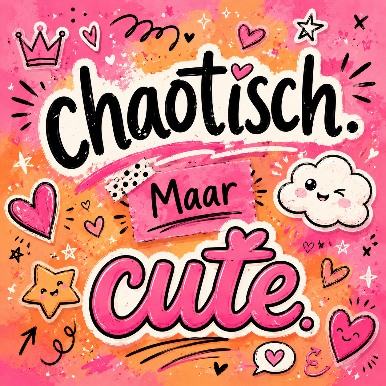 Tegel chaotisch cute