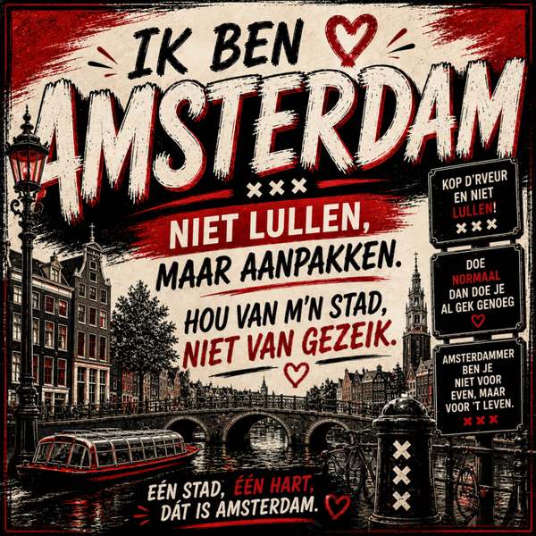 Tegeltje Amsterdam tekst