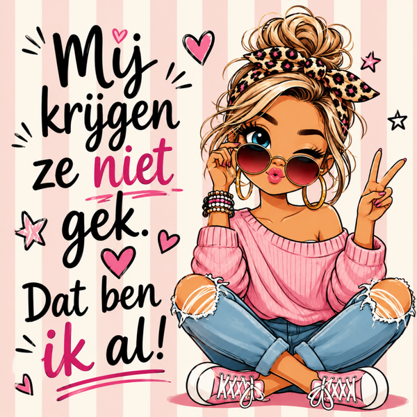 Tegeltje gek